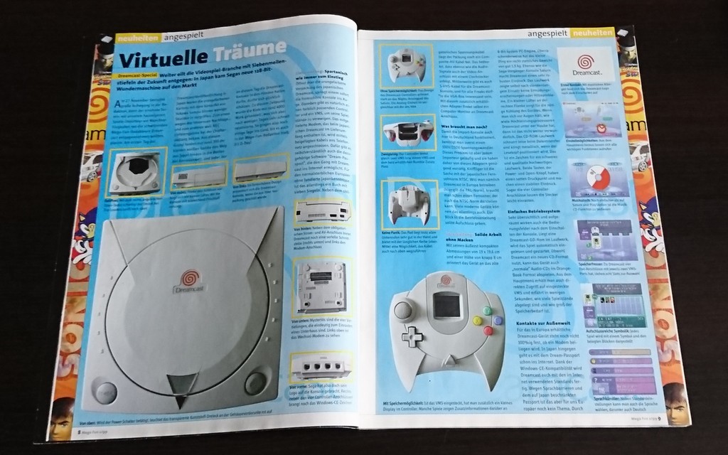 Die Mega Fun schaut sich den Dreamcast genauer an (©Computec Media)